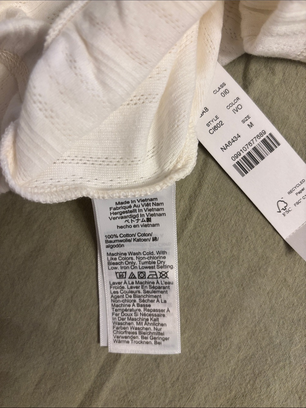 J. Crew White Eyelet Cotton Lightweight Lounge Pants - Picture 6 of 6